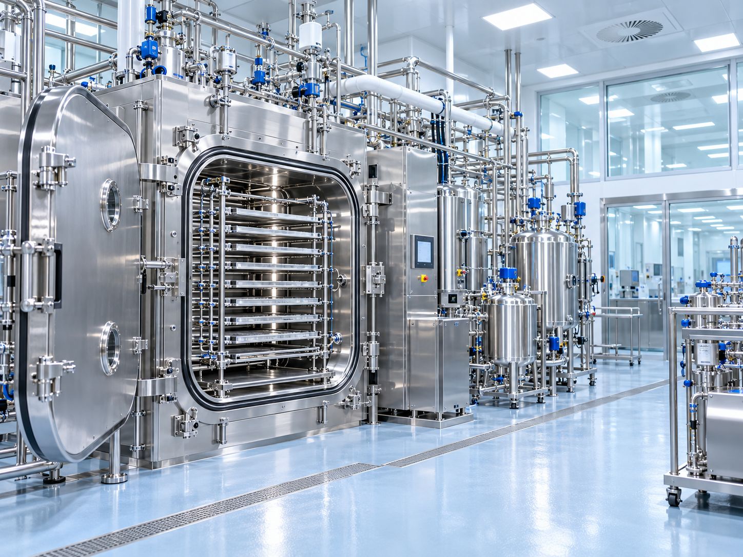 Clean process and freeze-drying support equipment